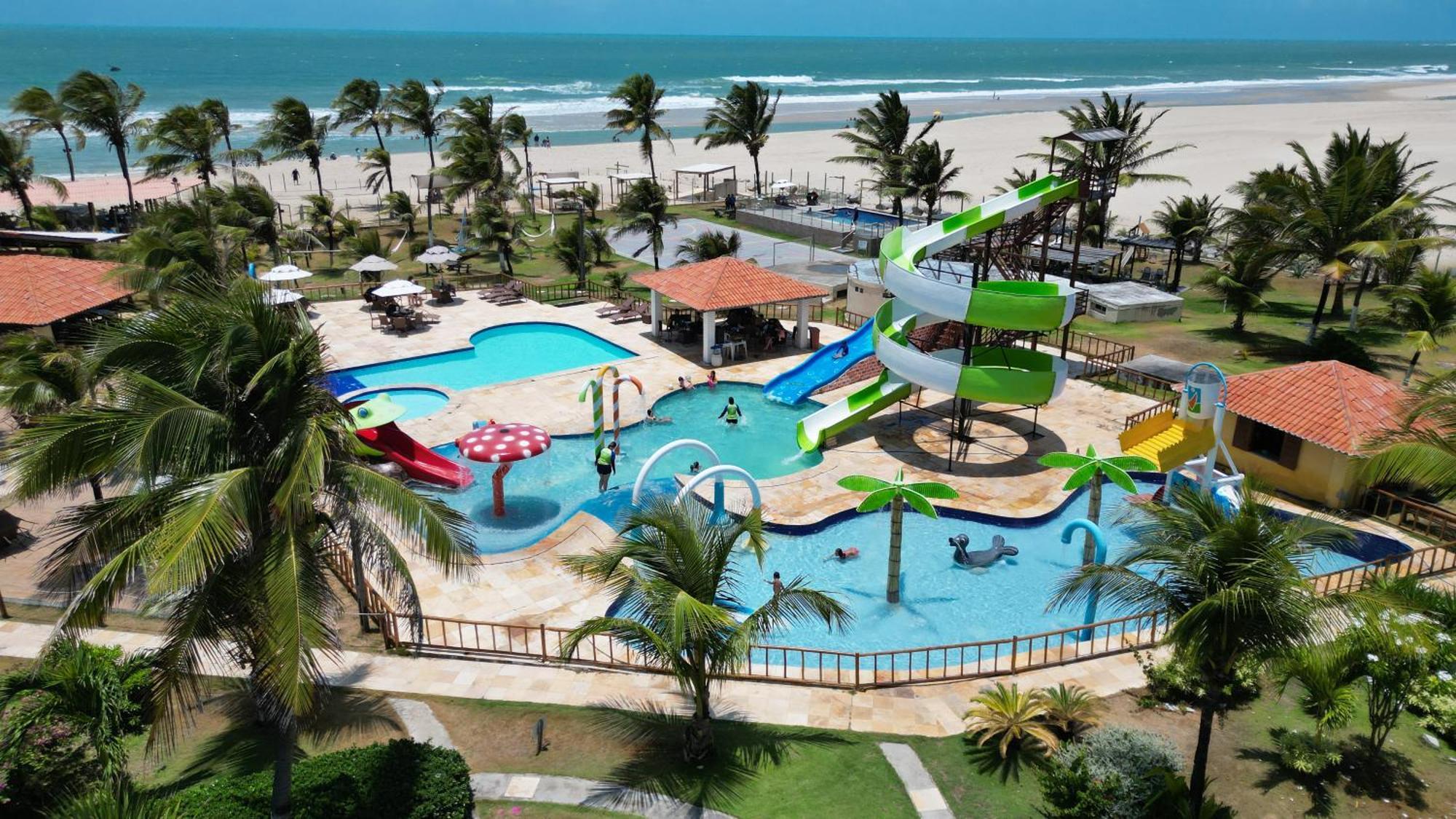Jangadeiro Praia Hotel Resort - Parque Aquatico E Pe Na Areia Aquiraz Exteriör bild