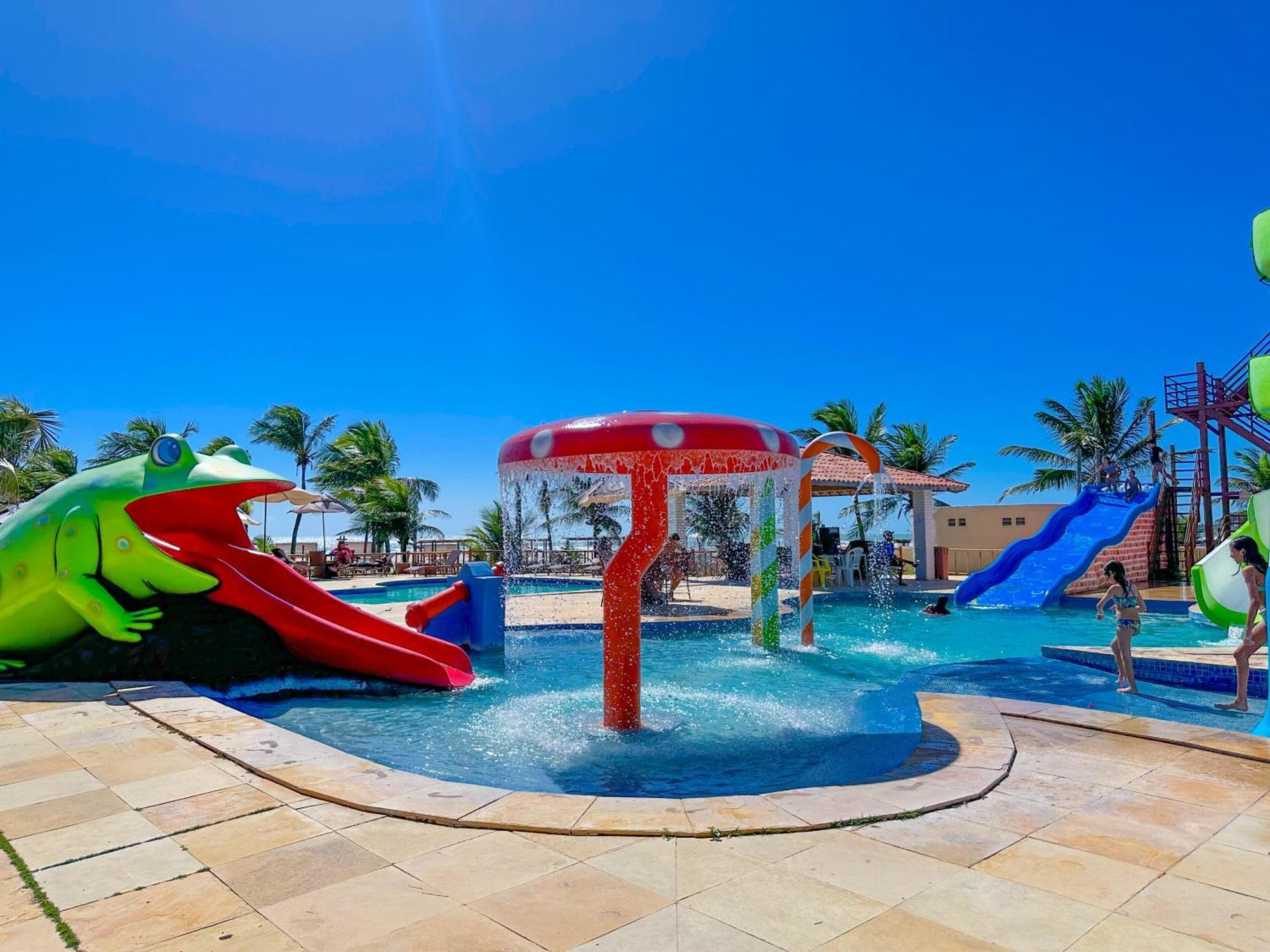 Jangadeiro Praia Hotel Resort - Parque Aquatico E Pe Na Areia Aquiraz Exteriör bild