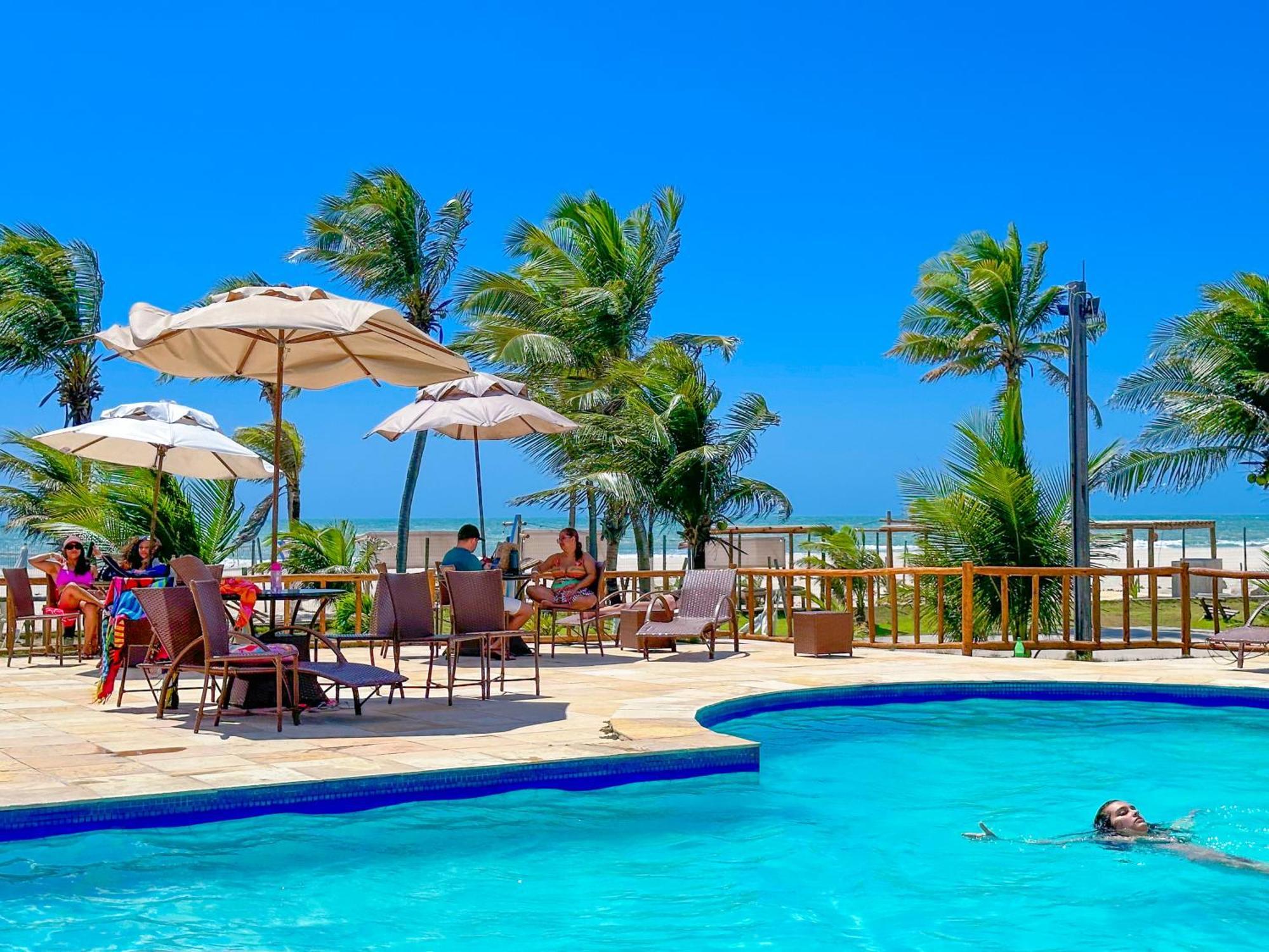 Jangadeiro Praia Hotel Resort - Pe Na Areia Aquiraz Exteriör bild