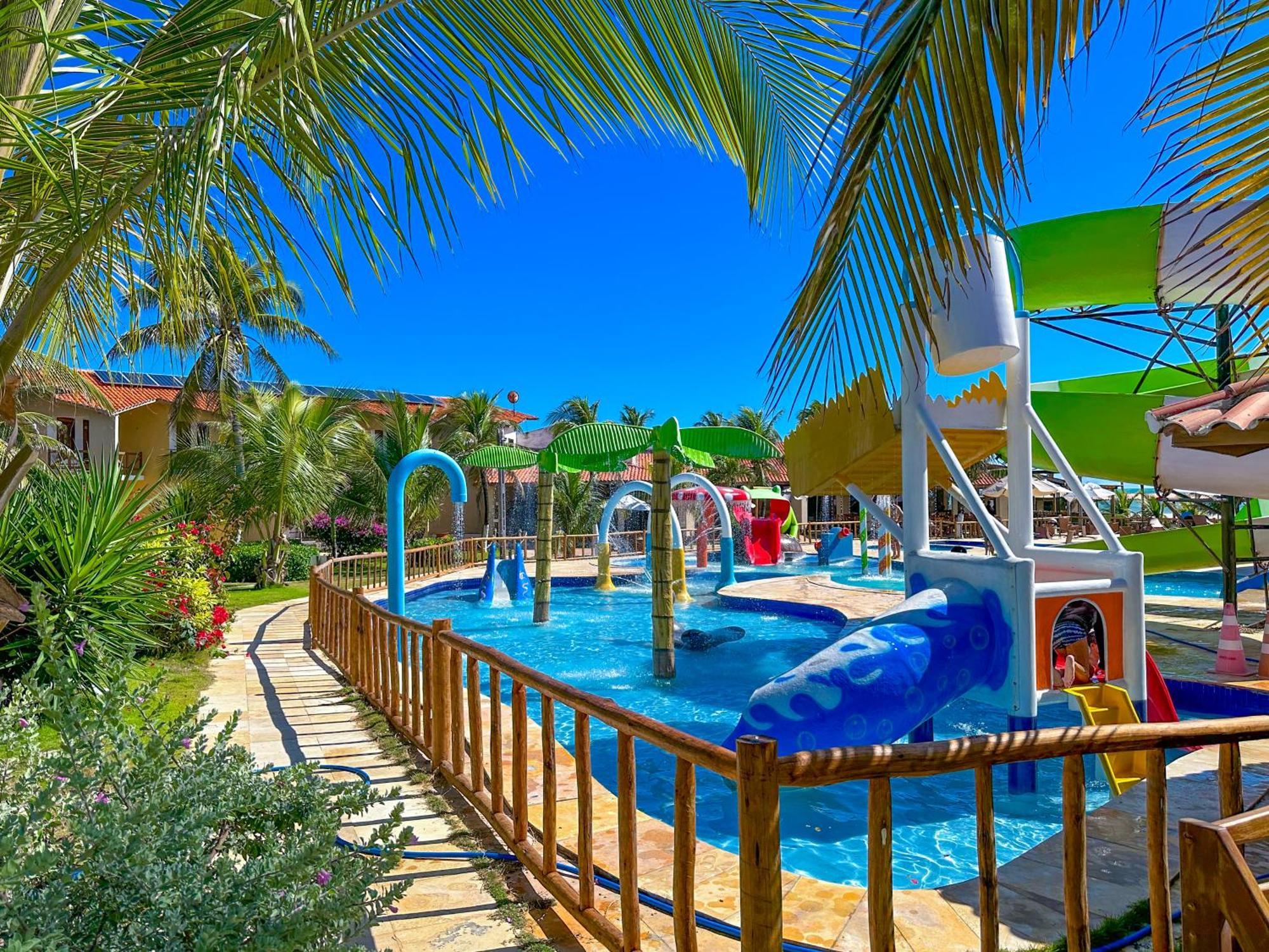 Jangadeiro Praia Hotel Resort - Parque Aquatico E Pe Na Areia Aquiraz Exteriör bild